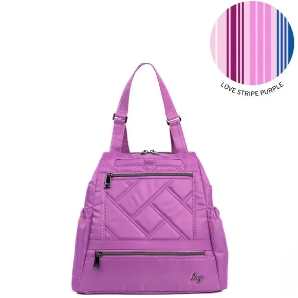Lug Skyhop Convertible Backpack - Acai Berry NWT - Picture 1 of 11